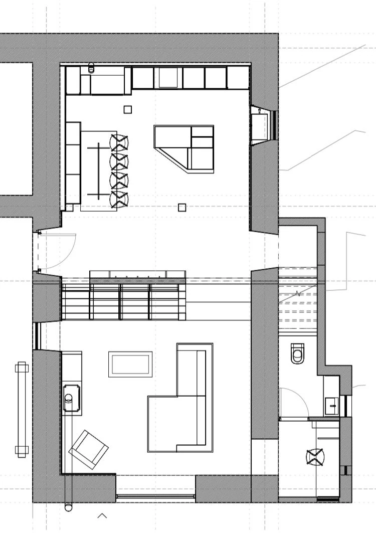 Plano planta baja Casa Lareira